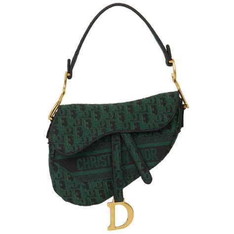 dior green oblique|Dior oblique pouch bag.